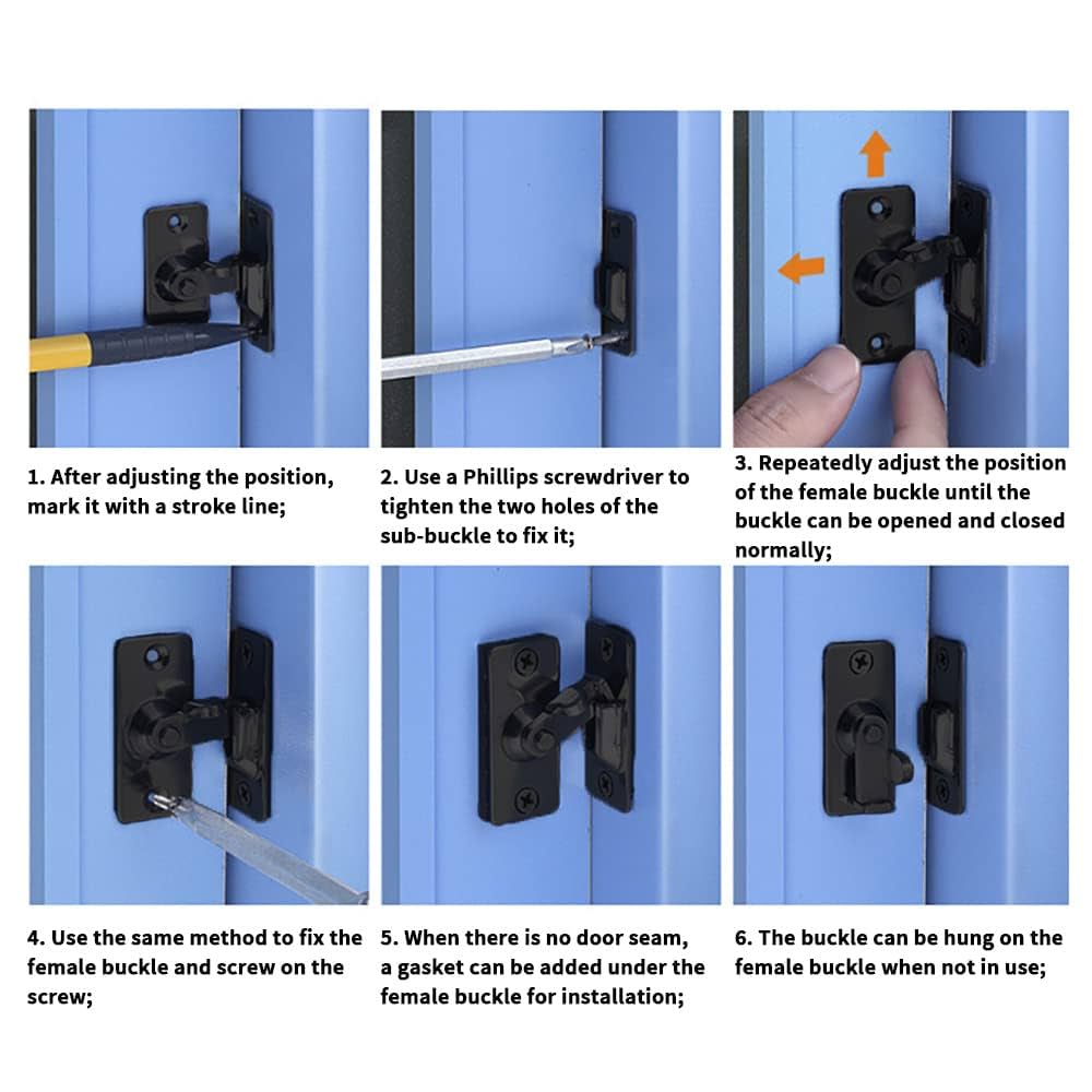 にわ 90 Degree Door Latch Sliding Screen Door Latch Barn Door
